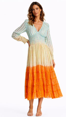 Womens Vintage Boho Maxi Dress  La Moda Clothing