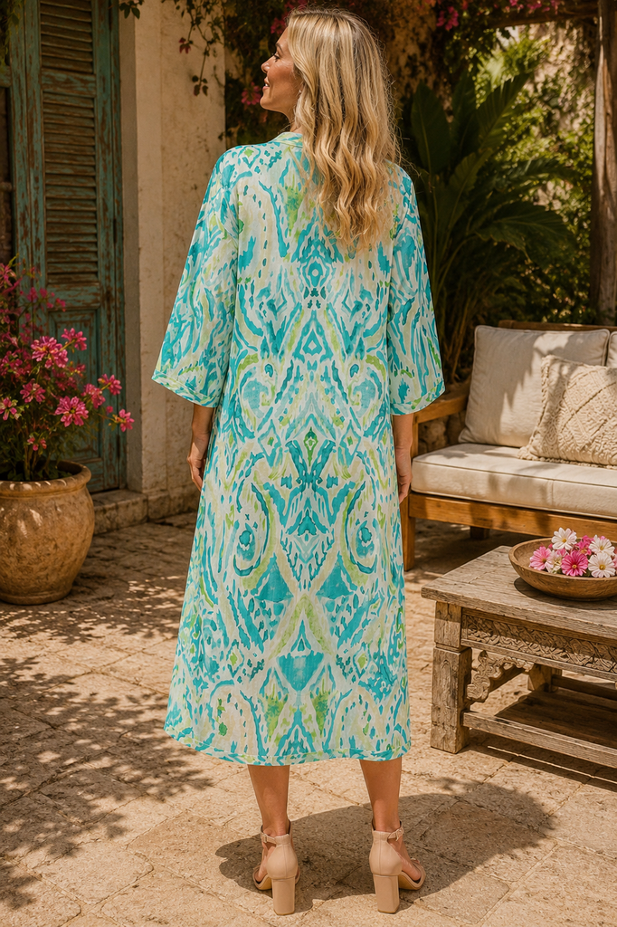 Cotton Caftan Dress