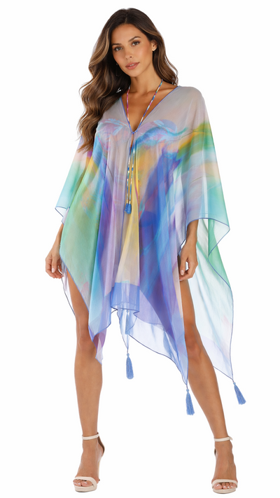 Luxury Beach Poncho Cover-Up – Tropical Resort Wear | Club Moda  La Moda Clothing