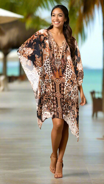 Royal Jungle Designer Kaftan Wholesale  La Moda Clothing