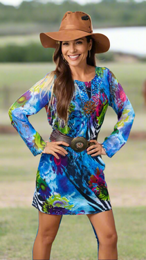 Beaded Cover Up Tunic  La Moda Clothing