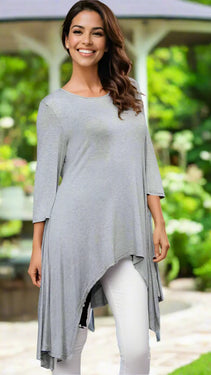 Asymmetrical Resort Tunic | Resort Wear Wholesale  La Moda Clothing