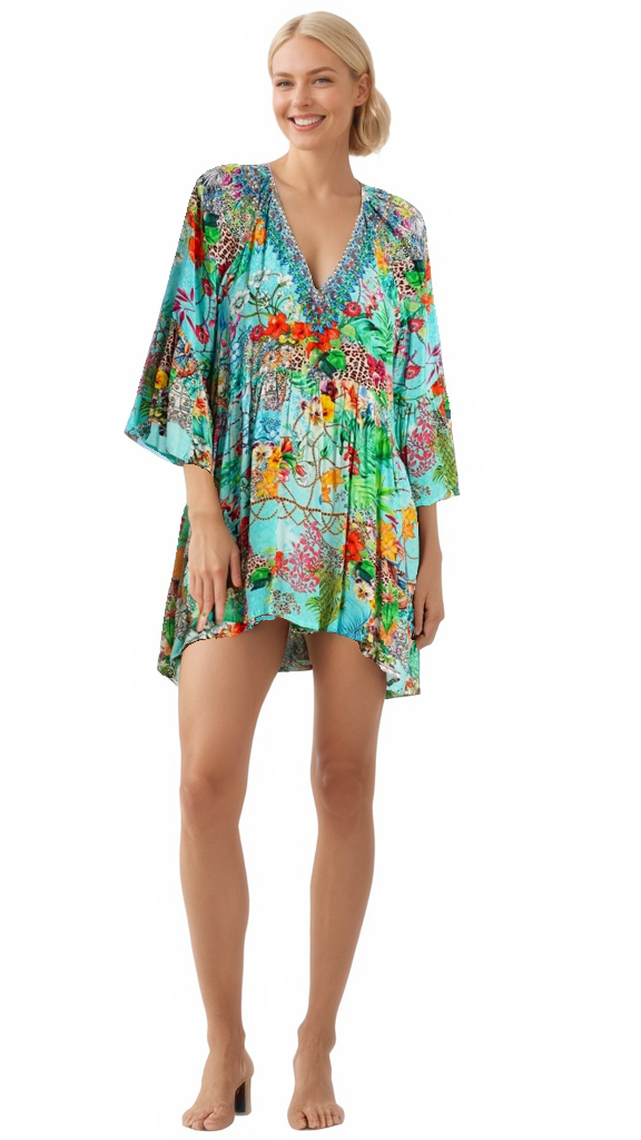 Mini Cover Up Dress  La Moda Clothing