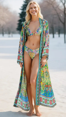 Long Kimono Cape  La Moda Clothing