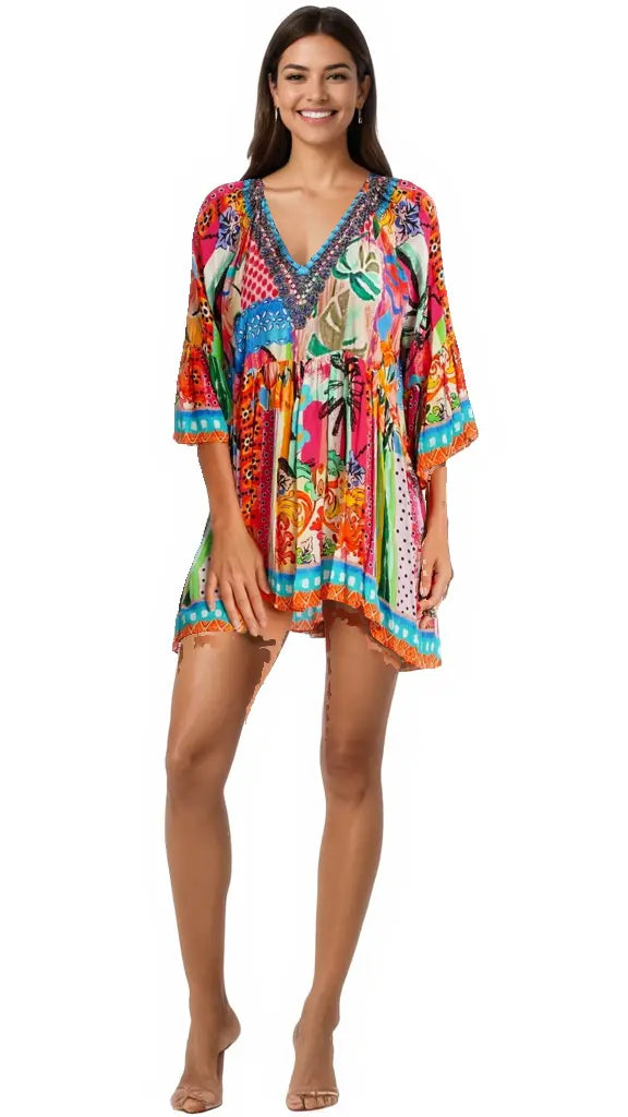 Tropical Mini Dress  La Moda Clothing