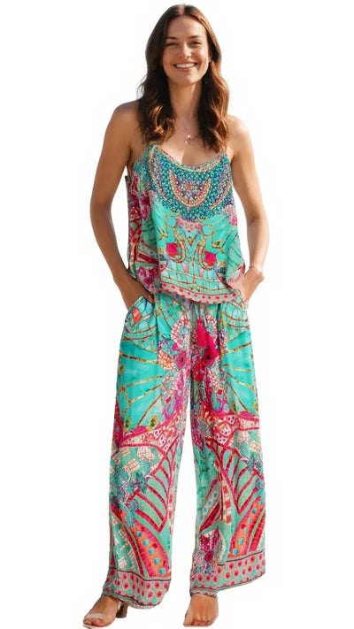 Resort Tops and Pants Set  La Moda Clothing