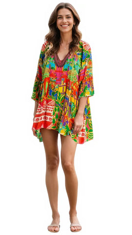 Tropical Short Dress