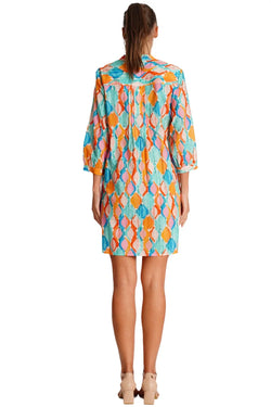 Pleated Mini Shirtdress  La Moda Clothing