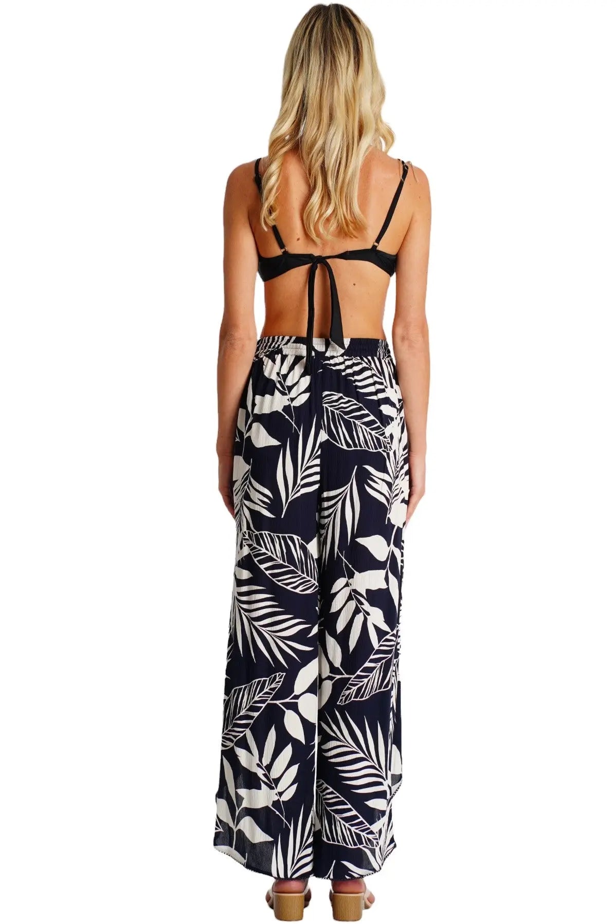 Summer Beach Front Slit Pants  La Moda Clothing