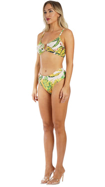 Wholesale Tropical High-Waist Bikini Set with Matching Cover Ups | Resort Swim Supplier  La Moda Clothing