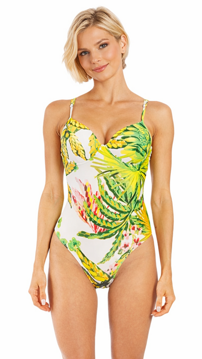 Wholesale Tropical One Piece Swimsuit | Luxury Resort Swimwear Supplier for Boutiques  La Moda Clothing