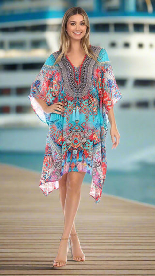 Designer Silk Kaftans - La Moda Clothings