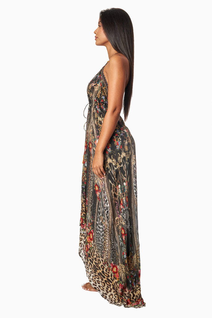 Eclectic Jungle Convertible 3 Way Maxi Dress Wholesale - La Moda Clothing