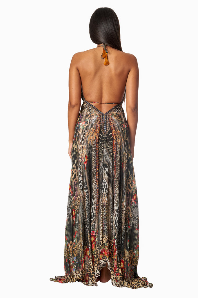Eclectic Jungle Convertible 3 Way Maxi Dress Wholesale - La Moda Clothing