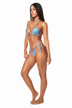 Poppy Garden Luxe Triangle Bikini Set - La Moda Clothing