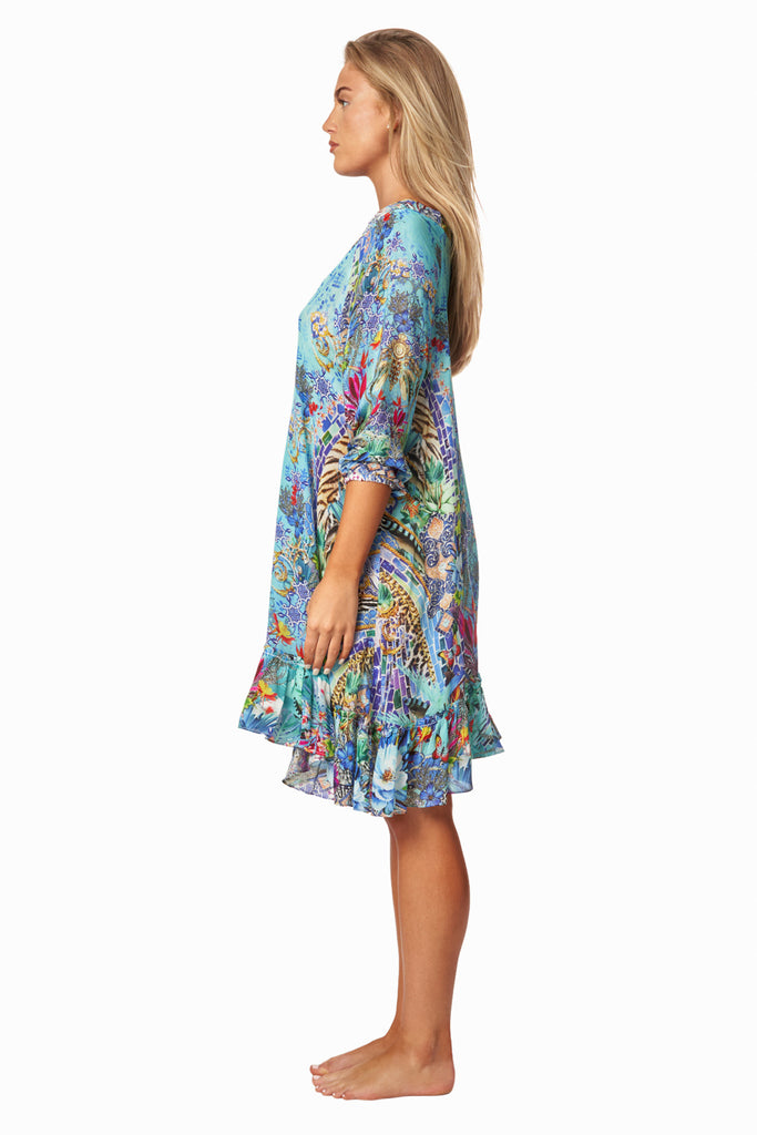Poppy Garden Women Bohemian Vintage Printed Ethnic Style Summer Dress - La Moda Clothing