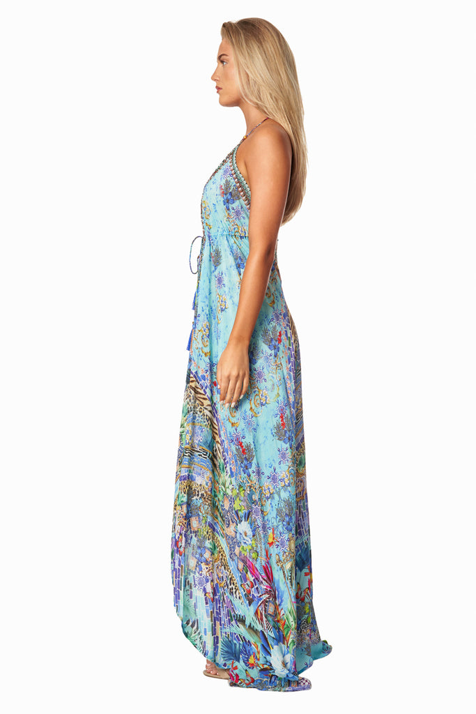 Poppy Garden Convertible 3 Way Maxi Dress Wholesale - La Moda Clothing