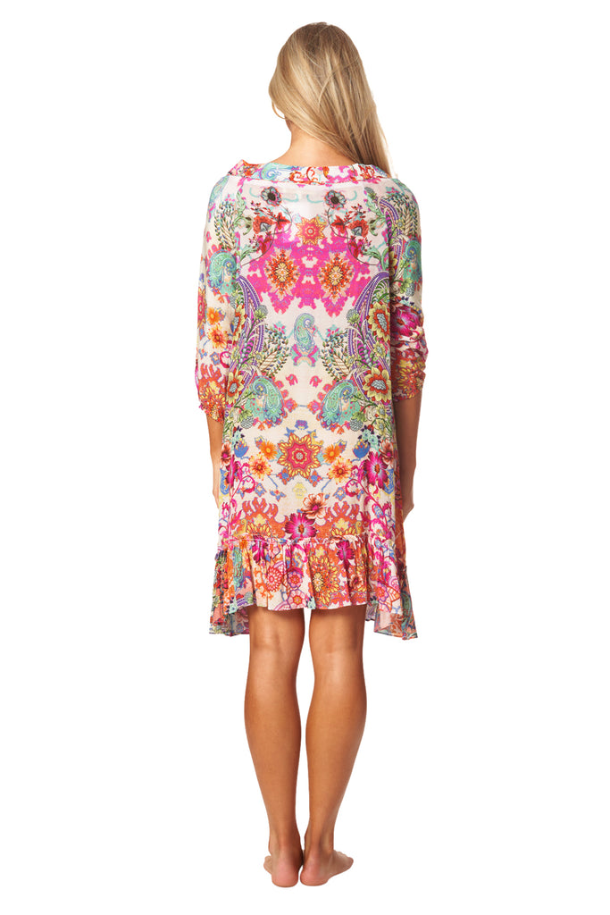 Bohemian Vintage Printed Ethnic Style Summer Dress - La Moda Clothing