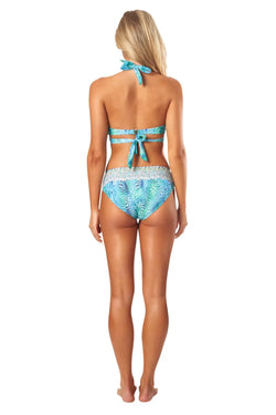 Sea Escape Retro Swirl Verso Bra Sized Swim Top Bikini 2 Pc Set - La Moda Clothing