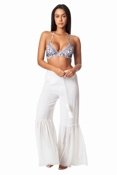 La Moda Clothing Gauze Cover Up Pant for Beach, Resort or Cruise Wear