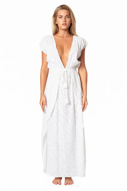 Ray 2 Slit Maxi Dress - La Moda Clothing
