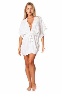 La Moda Short Robe Dress Cover up - La Moda Clothing