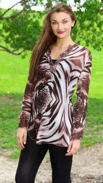 Band Collar Tunic Wholeslae | Miami Apparel Wholesalers - La Moda Clothings
