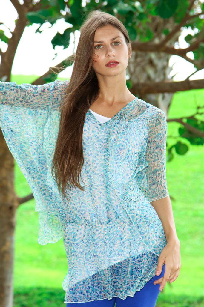 sheer Kaftan Tops wholesale by La Moda | Leading Tropical Wear Wholesaler - La Moda Clothings