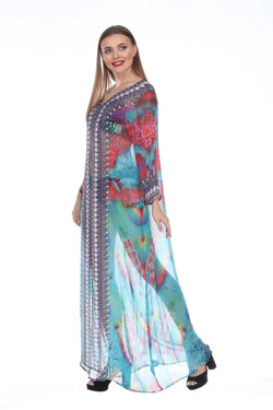 Wholesale Designer Cover-Up Kimonos For Women Available In Multi-Color Prints Made From Imported Polyester - La Moda Clothings