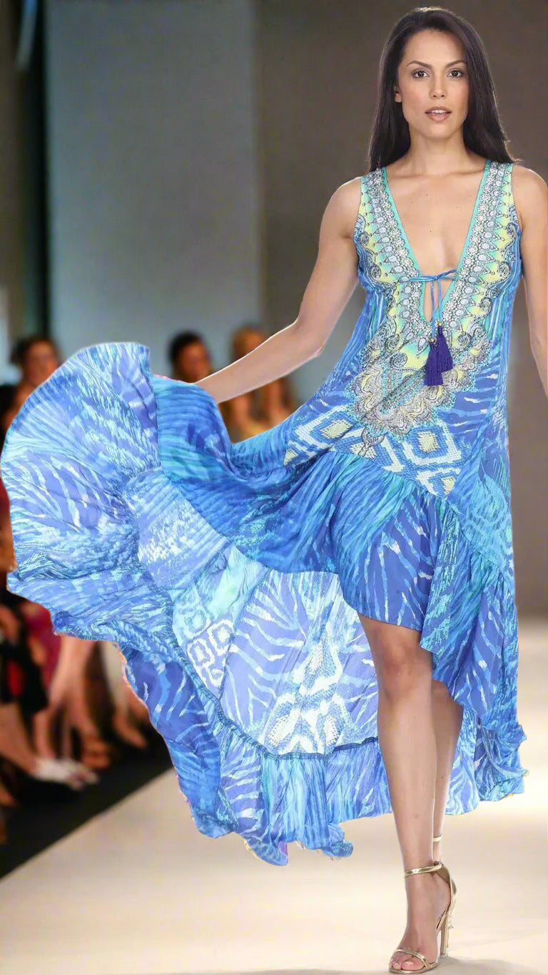 High Low Dresses Resort Beach Boho Casual Summer Evening Vestido Dress  Vacation Travel Bohemian…