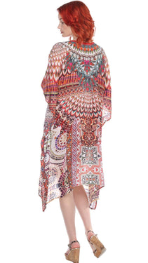 Designer Women's Beach Kaftan Dress in Viscose Silk - Wholesale Wholesale La Moda Clothings