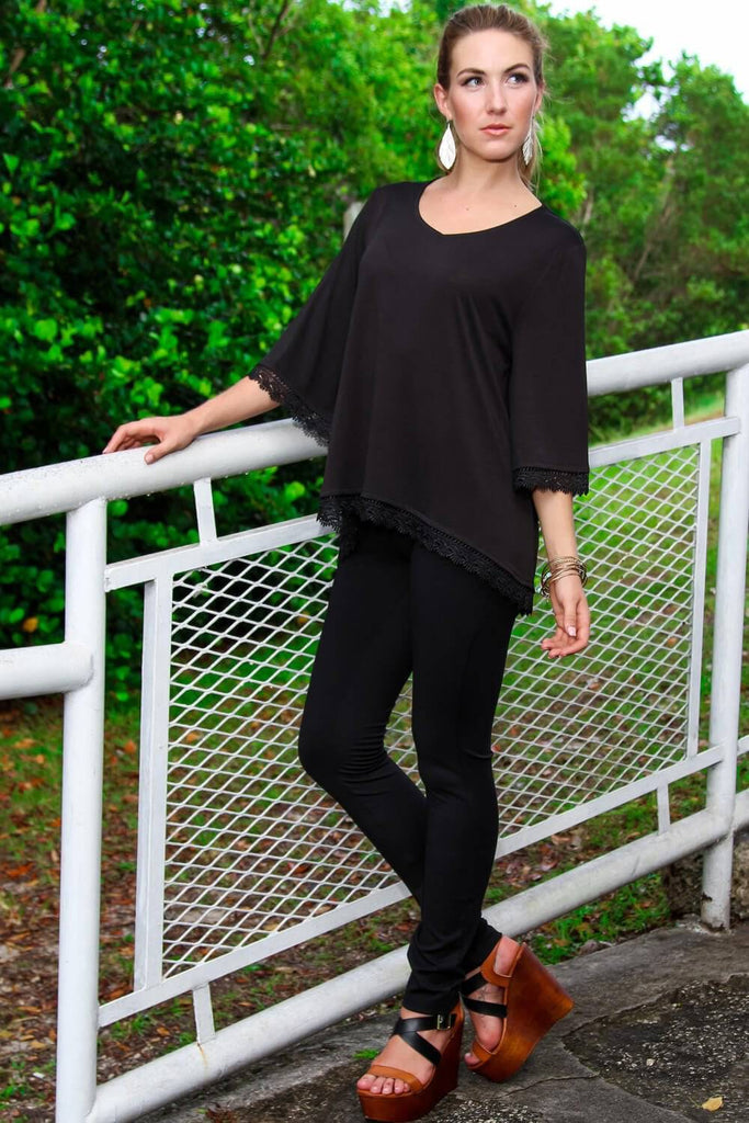 Bell Sleeve Tunic in easy to wear soft fabric - La Moda Clothings