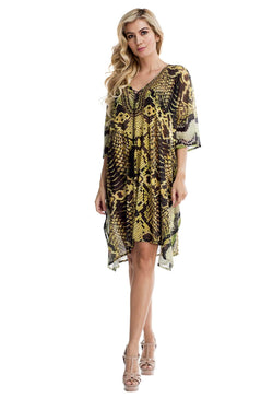 Multi Color Sheer Kaftan / Cover Up - Wholesale Wholesale La Moda Clothings