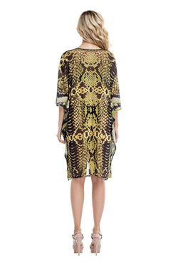Multi Color Sheer Kaftan / Cover Up - Wholesale Wholesale La Moda Clothings